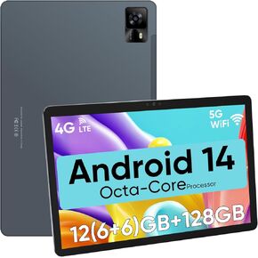 تابلت weelikeit Android 13 مقاس 10 بوصات، تابلت ثماني النواة، ذاكرة الوصول العشوائي 6 جيجا بايت، 128 جيجا بايت ذاكرة الوصول العشوائي، AX WiFi6 Android Tablet PC مع شاشة IPS 10.1 بوصة، كاميرا مزدوجة، BT5.0، 6000 مللي أمبير، أحدث جهاز لوحي - أزرق in Kuwait