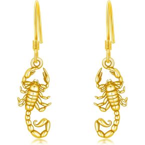 SIMONLY Animal Earrings 925 Sterling Silver Bee/Butterfly/Scorpion/Frog/Luna Moth Earrings Hypoallergenic Animal Jewelry Christmas Birthday Gifts for Women Mom Girlfriend in Kuwait