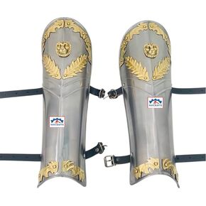 Steel Gladiator Greaves Ancient Roman Medieval Renaissance | Iron Leg Armour Guards Wearable Replica for Cosplay LARP SCA Reenactment Functional Costume Armor Pair Gift for Him in Saudi Arabia