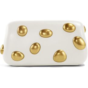 Clutch Purses for Women Formal, Elegant PU Leather Evening Bags with Chain, Trendy Gold Studs Handbags 2026 in Kuwait