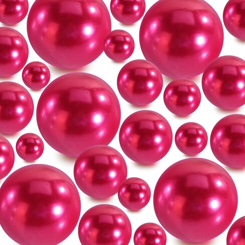 Vase Filler Beads 300PCS White Floating Bead for Centerpieces Vases Fake Pearl for Floating Candles Wedding Table Birthday Theme Party Home Decor Makeup Brush Beads No Hole (White) in Saudi Arabia