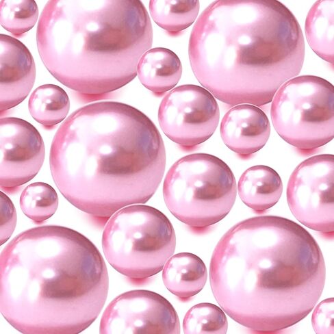 Vase Filler Beads 300PCS White Floating Bead for Centerpieces Vases Fake Pearl for Floating Candles Wedding Table Birthday Theme Party Home Decor Makeup Brush Beads No Hole (White) in Saudi Arabia