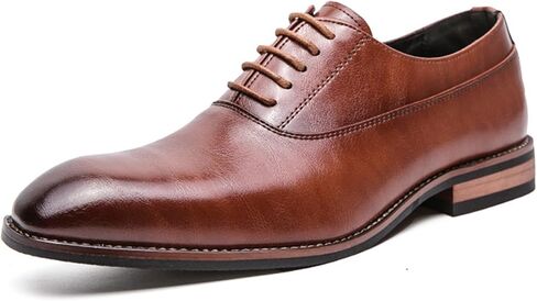 Italian Luxury Men’s Formal Oxfords Dress Shoes, Round Toe Lace-up Mens Black Pu Leather Formal Oxfords Dress Shoes in Saudi Arabia
