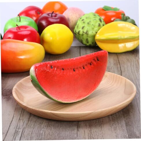 Artificial Watermelon Photo Props Creative Fruit Display for Education Home Wedding Showcase and Party Decorations Realistic Plastic Fruit Prop for Photography and in Saudi Arabia