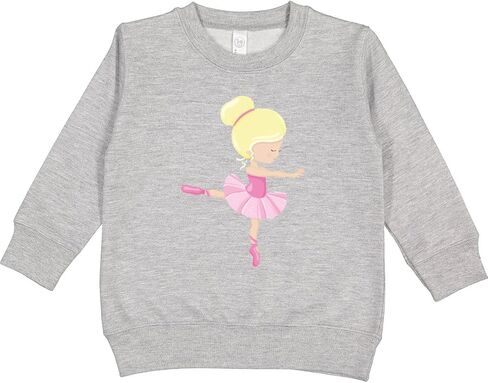 inktastic Ballerina, Ballet Girl, Ballet Dance, Blonde Hair Toddler Sweatshirt in Saudi Arabia
