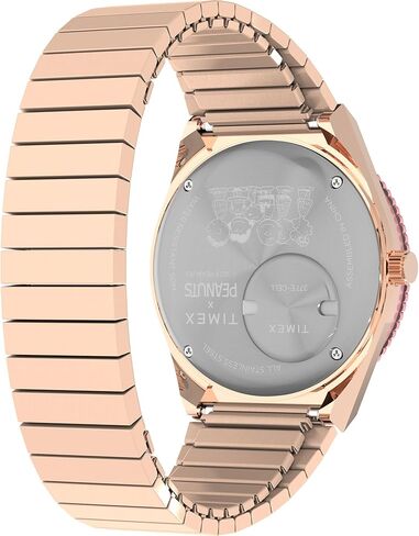 Timex Women's Peanuts Q 36mm Watch - Rose Gold-Tone Expansion Band Pink Dial Rose Gold-Tone Case in Saudi Arabia
