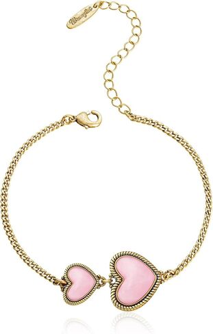 Montana West Wrangler Heart Charms Link Bracelets for Women Adjustable Chain 14k Gold Turquoise Fashion Jewelry in Saudi Arabia