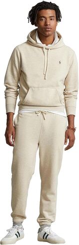 POLO RALPH LAUREN Mens Cabin Fleece Hoodied Sweatshirt (M, BeigeHtr) in Saudi Arabia