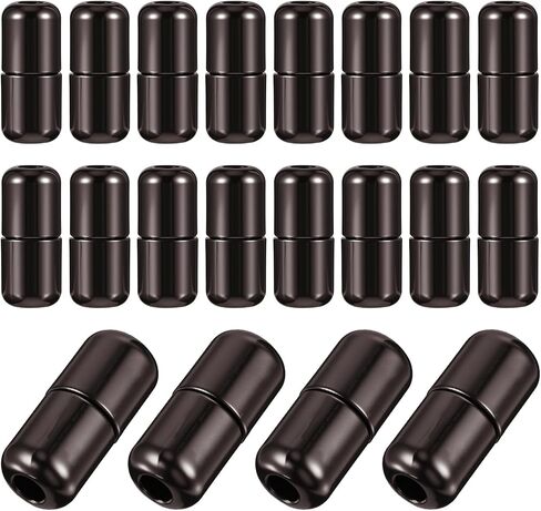 Bremorou 20Pcs Elastic Shoe Laces For Adults, Shoe Lace Tie Locks, Shoelace For Sneakers Adults, Shoelace Locks Buckle, Aluminum Elastic No Tie Shoes Turnbuckle, Easy Install Metal Buckle in Saudi Arabia