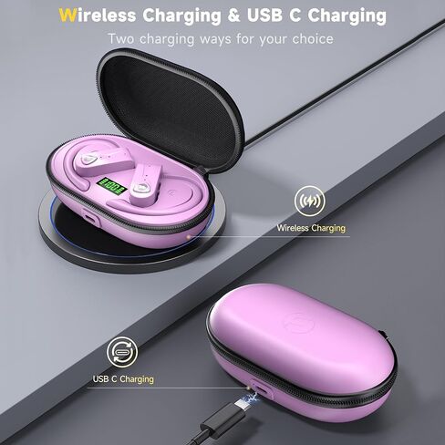 Noie cancling wirelss arbds 4 mc clar cal bluetoth happhnes wirelss char gng cae stero bas sond 60H plytime ovr earphnes led digtal powe discly heads with earhoks sprts travl gmi bluetooth happhon in Kuwait