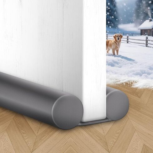 MAXTID Door Draft Stopper for Smaller 30" Interior Doors Black Door Draft Blocker for Bedroom Doors Fits 0.5" to 1.2" Door Gaps in Kuwait