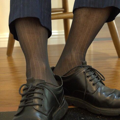 Men's Feather-Light Dress Socks -Sweat-Wicking & Breathable Formal Wear Socks for Office & Special Occasions in Saudi Arabia