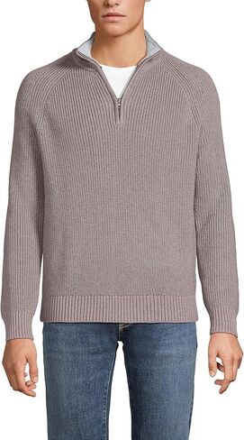 Lands' End Men's Drifter Quarter Zip Sweater in Saudi Arabia