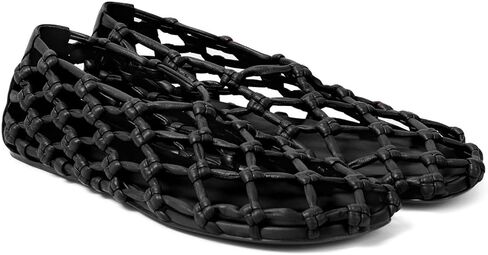 Mesh Ballet Flats for Women Round Toe Woven Hollow Beach Ballerina Flats Summer Cute Casual Mary Jane Shoes in Saudi Arabia