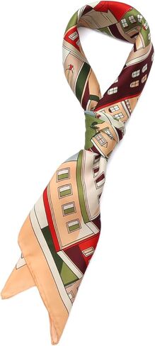 Kate Spade Women's Park Scene Silk Square، إكسسوار أنيق وخفيف للأزياء اليومية in Kuwait