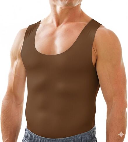 Esteem Apparel Mens Compression Shirt for Chest and Body Shaper Belly Slimming Shapewear Undershirt Tank Top for Men in Kuwait