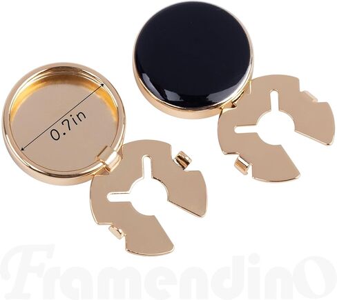 Framendino, 10 Pack Button Covers for Men's Shirts Buttons Cuffs Shirt Cufflinks for Formal Business Wedding Tuxedo Gold in Saudi Arabia