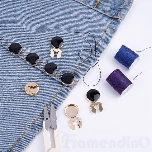 Framendino, 10 Pack Button Covers for Men's Shirts Buttons Cuffs Shirt Cufflinks for Formal Business Wedding Tuxedo Gold in Saudi Arabia