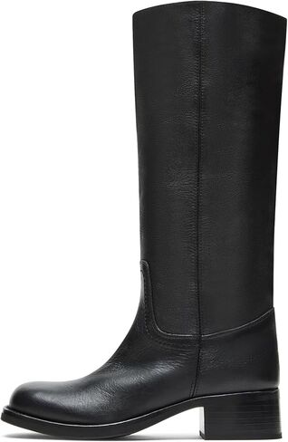 femflame Knee High Boots for Women Wide Calf Boots Women's Work Boots Hiking Boots Dress Boots Riding Boots Winter Boot with Chunky Square Heel Round Toe Boots Low Heel Platform for Daily Party in Saudi Arabia