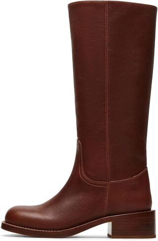 femflame Knee High Boots for Women Wide Calf Boots Women's Work Boots Hiking Boots Dress Boots Riding Boots Winter Boot with Chunky Square Heel Round Toe Boots Low Heel Platform for Daily Party in Saudi Arabia