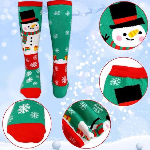 Fancy Land 2 Pairs Christmas Knee High Socks for Women Men Xmas Gifts Costume Contest Party Supplies in Saudi Arabia