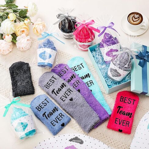 12/24 Paris Best Team Ever Cupcake Socks Gifts Bulk Christmas Employee Appreciation Gifts for Team Staff Coworker in Saudi Arabia