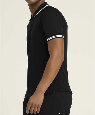 WILSON Player Seamless 2.0 Men's Tennis Polo - Black | Size L in Saudi Arabia