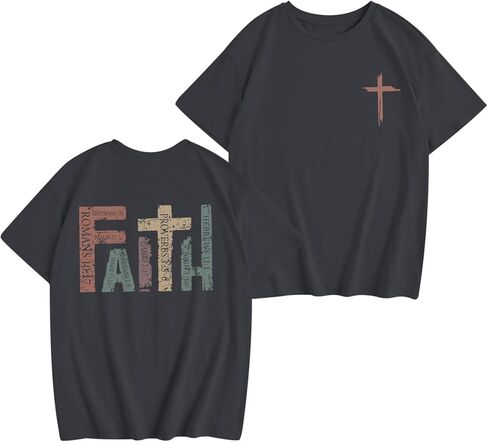 Jesus Shirt for Girls Christian Faith Tshirts Kids Cute Bible Verse Graphic Tees Inspirational God Religious Clothes in Saudi Arabia
