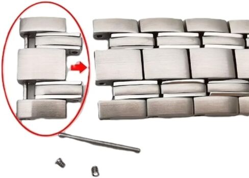 وصلة ساعة Ewatchparts 20 مم متوافقة مع سوار ساعة أوميغا ساماستر دايفر 300 114STZ010110 فولاذ in Kuwait