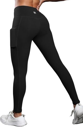 ICTIVE Women Workout Pants with Tummy Control High Waist Tight Fit Yoga Running Pilates Fitness Leggings with Pockets in Saudi Arabia