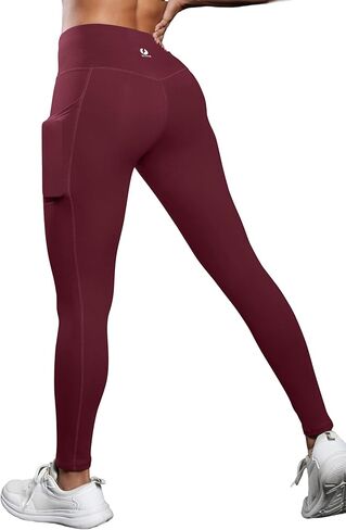 ICTIVE Women Workout Pants with Tummy Control High Waist Tight Fit Yoga Running Pilates Fitness Leggings with Pockets in Saudi Arabia