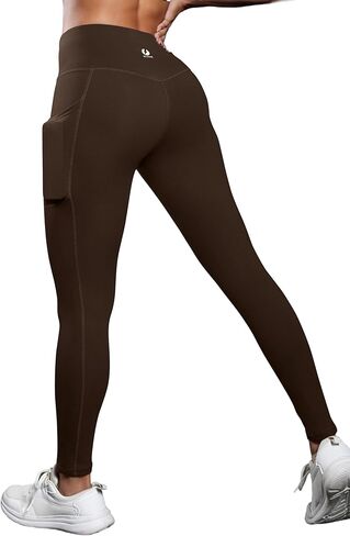 ICTIVE Women Workout Pants with Tummy Control High Waist Tight Fit Yoga Running Pilates Fitness Leggings with Pockets in Saudi Arabia