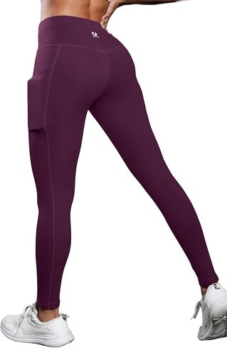 ICTIVE Women Workout Pants with Tummy Control High Waist Tight Fit Yoga Running Pilates Fitness Leggings with Pockets in Saudi Arabia