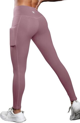 ICTIVE Women Workout Pants with Tummy Control High Waist Tight Fit Yoga Running Pilates Fitness Leggings with Pockets in Saudi Arabia