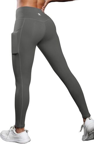 ICTIVE Women Workout Pants with Tummy Control High Waist Tight Fit Yoga Running Pilates Fitness Leggings with Pockets in Saudi Arabia