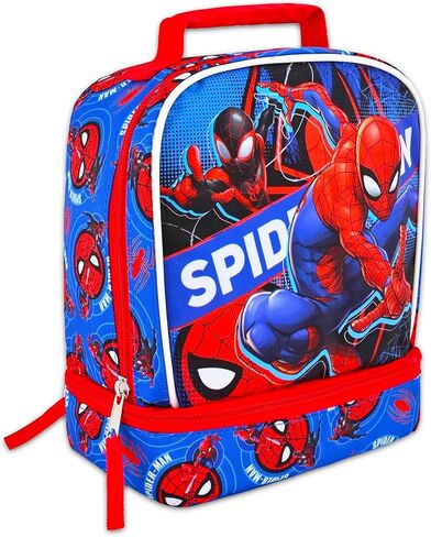 Marvel Avengers Backpack with Lunch Bag Set - Bundle of 16" School Bag, Spiderman Lunch Box, Water Bottle, Stickers, More | Avengers School Supplies for Kids in Saudi Arabia
