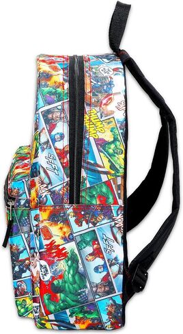 Marvel Avengers Backpack with Lunch Bag Set - Bundle of 16" School Bag, Spiderman Lunch Box, Water Bottle, Stickers, More | Avengers School Supplies for Kids in Saudi Arabia