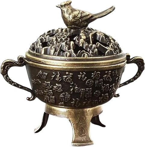 Mini Zinc Alloy Incense Holder with Magpie Design – Elegant Incense Burner for Home and Meditation in Saudi Arabia
