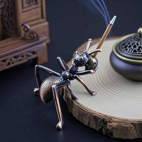 Ant Incense Stick Holder - Alloy Insence Base Burner Ash Catcher, Insense Stand, Ornament for Aromatherapy/Yoga/Meditation/Home Living Room Office Decor in Saudi Arabia