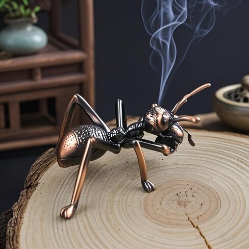 Ant Incense Stick Holder - Alloy Insence Base Burner Ash Catcher, Insense Stand, Ornament for Aromatherapy/Yoga/Meditation/Home Living Room Office Decor in Saudi Arabia