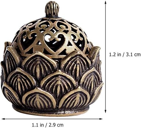 Decorative Incense Burner Copper Incenser Holder Censer Desktop Ornament for Shop Office Home in Saudi Arabia