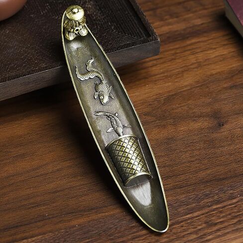 Creative Incense Holder Holder Boat Old Men Fishing Stick Burner Aromatherapy Ornament Home Decor in Saudi Arabia