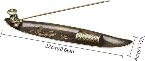 Creative Incense Holder Holder Boat Old Men Fishing Stick Burner Aromatherapy Ornament Home Decor in Saudi Arabia