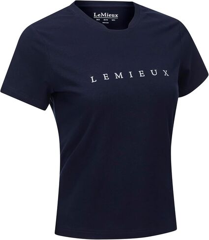 LeMieux Women's Sports T-Shirt in Navy - Sweat Wicking and Quick Drying Fabric - Relaxed Fit Short Sleeve Women's Activewear in Saudi Arabia
