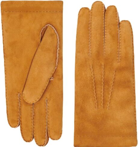 Fratelli Orsini Winter Gloves Beatrice for Women - Suede leather gloves with luxurious shearling lining - color Camel in Saudi Arabia