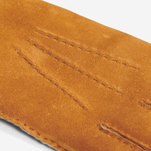 Fratelli Orsini Winter Gloves Beatrice for Women - Suede leather gloves with luxurious shearling lining - color Camel in Saudi Arabia