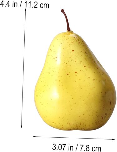 Artificial Pear Photo Props Creative Educational Display Decorations for Home Weddings and Events Lifelike Fruit Prop for Photography and Showcase Decor in Saudi Arabia