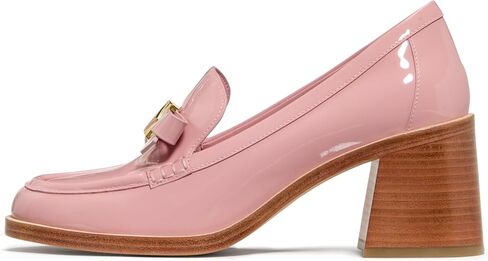 Kate Spade New York Womens Deco Bow Patent Leather Heeled Loafer in Saudi Arabia