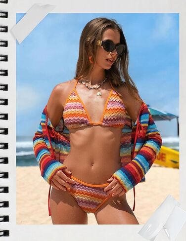 ZAFUL ملابس السباحة التستر قميص للنساء الكروشيه سترة ثوب السباحة تغطية طويلة الأكمام الغطاء العلوي in Saudi Arabia