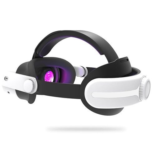 Comfort Head Strap, Compatible with The Latest Meta Quest 3S and Quest 3, Reduces Pressure and balances Weight Distribution for Oculus Quest 3/3S VR headsets, Adjustable Elite Strap(White) in Saudi Arabia